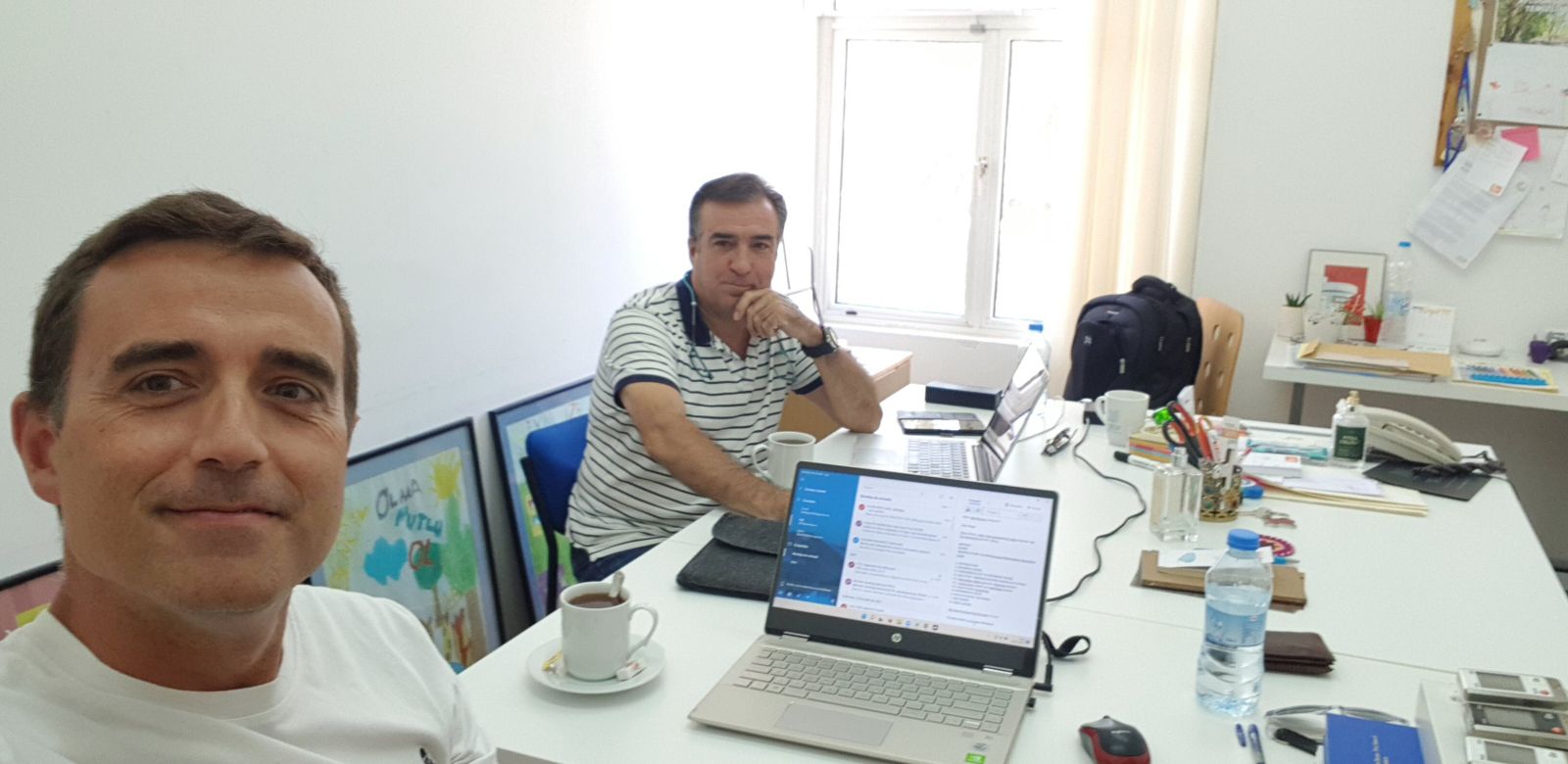 Los investigadores de la UGR David Hidalgo-García y Julián Arco-Díaz, autores de este trabajo.