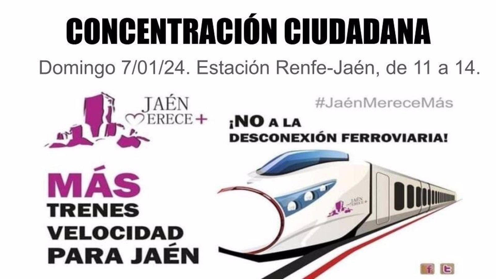 Cartel de  concentración ciudadana.