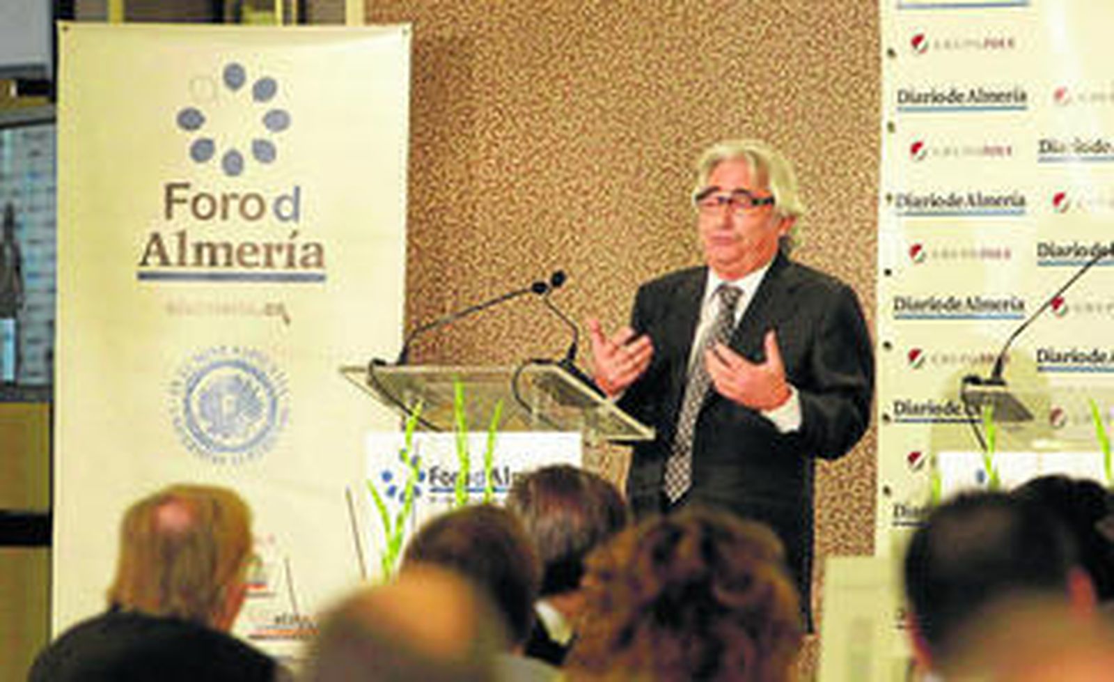 Manuel Lao, presidente de Cirsa, durante su participación en el foro organizado por Diario de Almería.