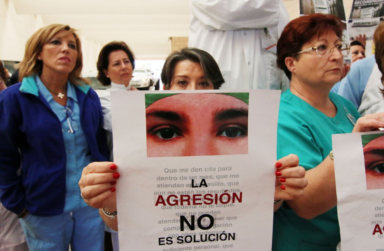 Concentración contra las agresiones, en una imagen de archivo.