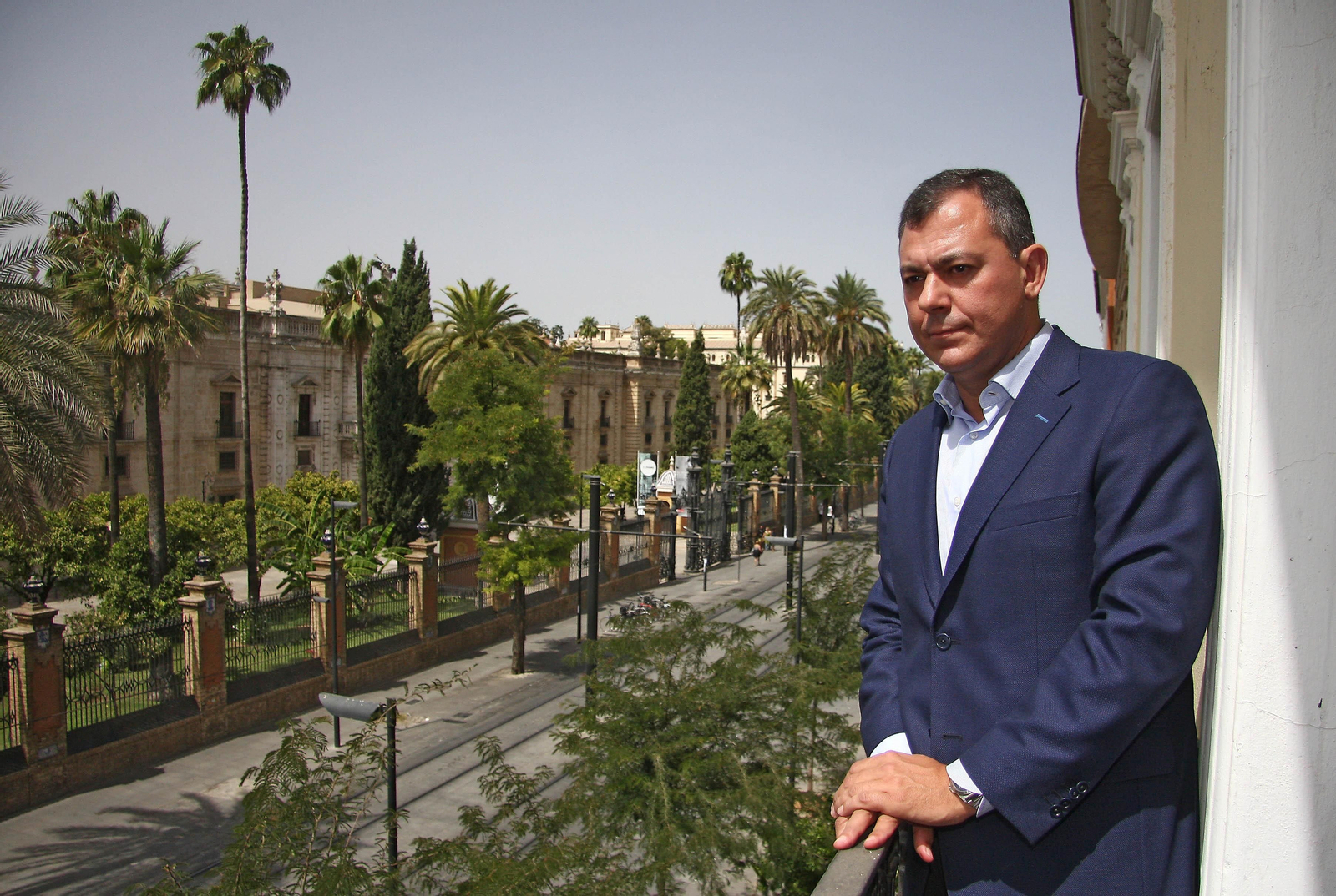 José Luis Sanz, alcalde de Tomares