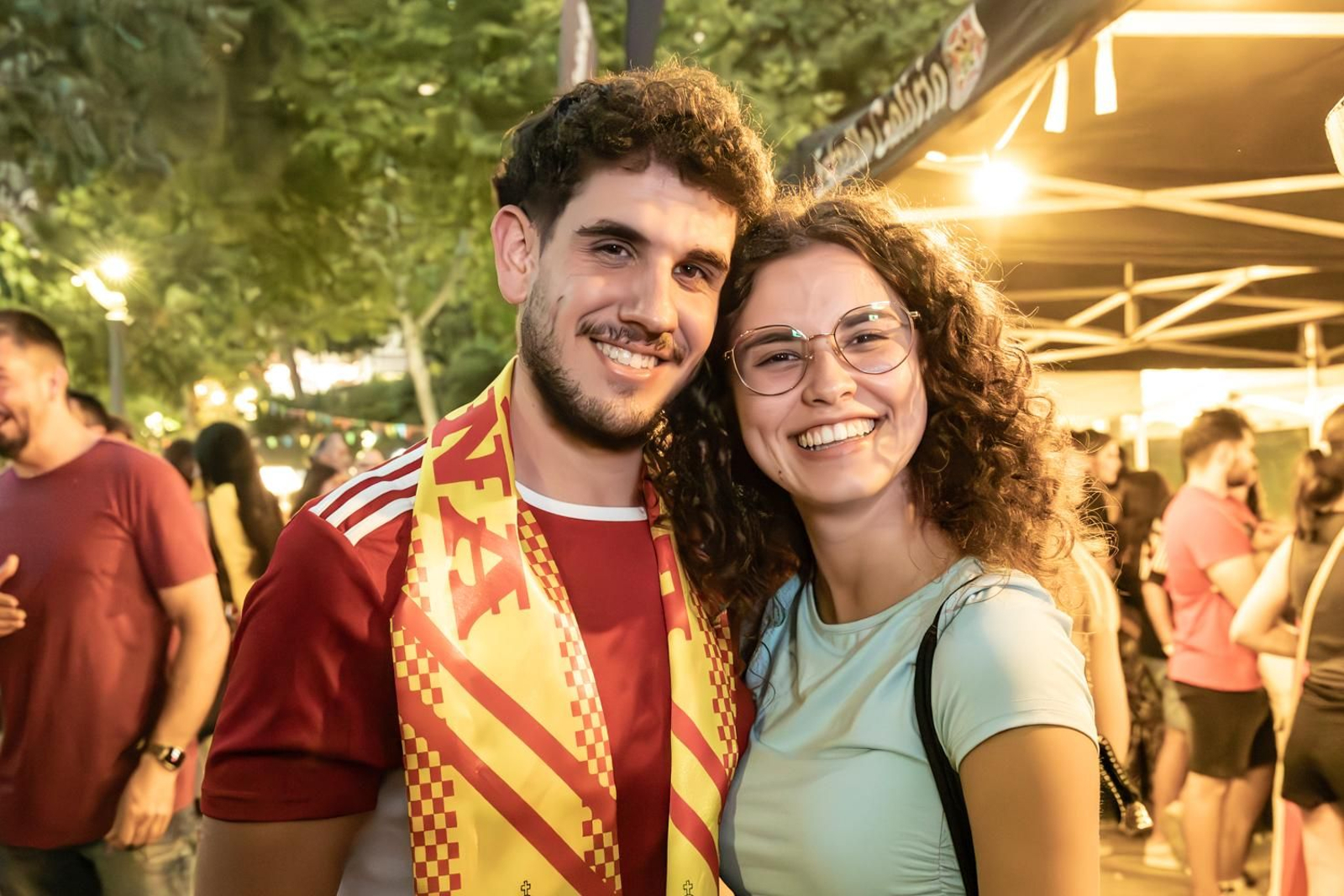 La euforia jiennense por la victoria de España, imágenes