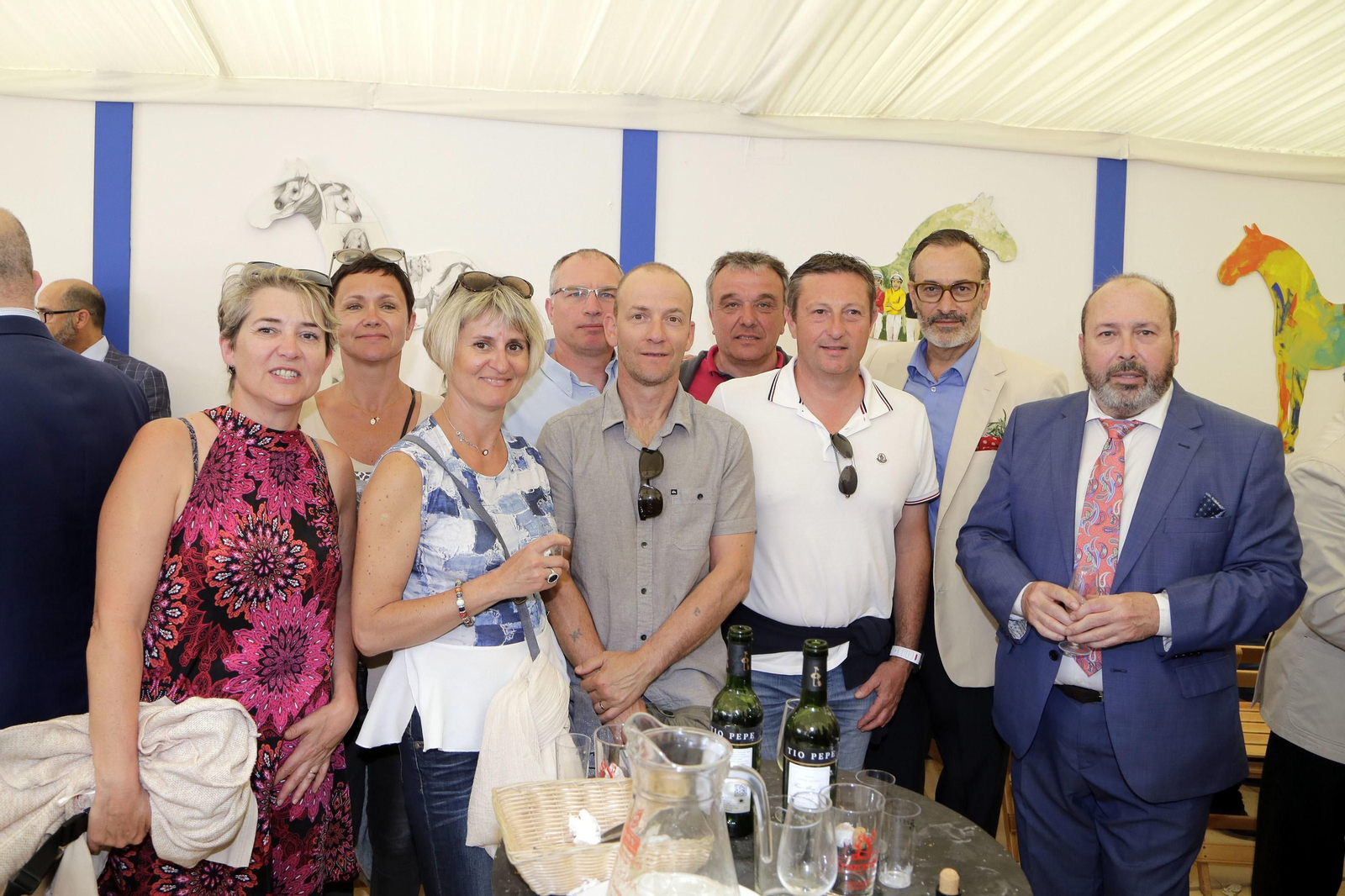 Un grupo de productores franceses de Cogñac con Benjamín Sánchez