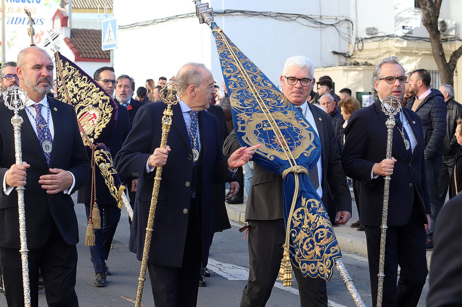 Imágenes del ambiente en la procesión de San Sebastián