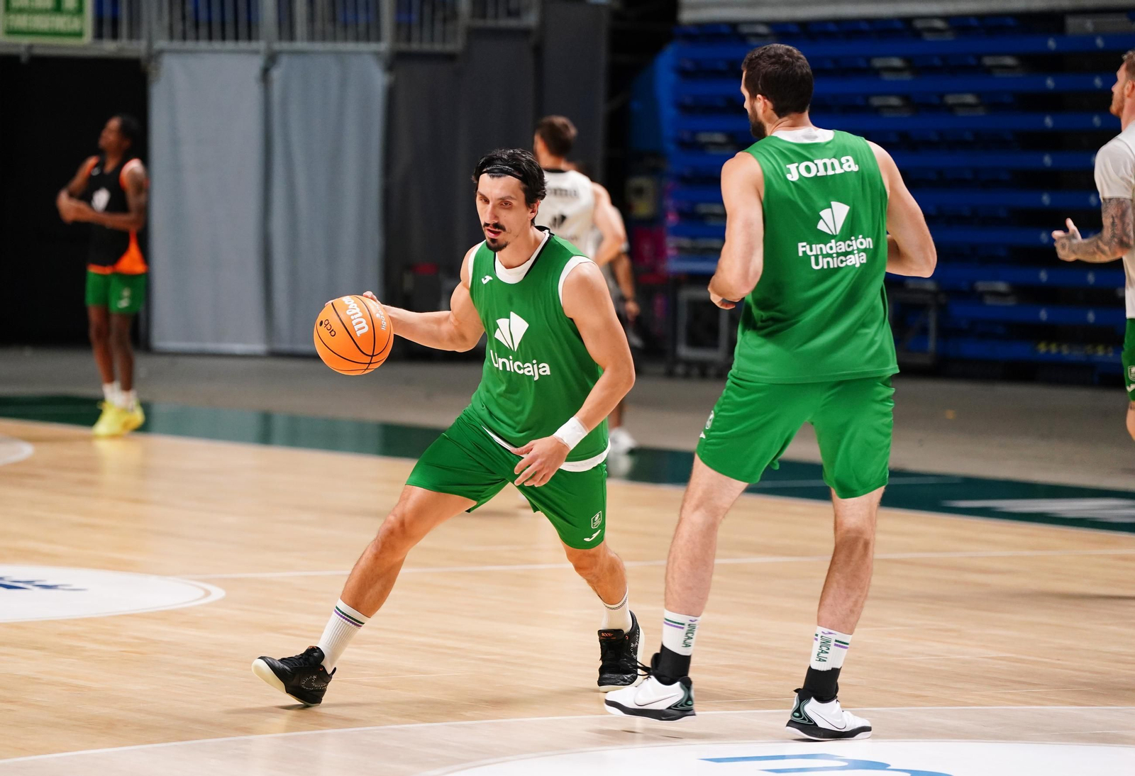 La Copa Davis echa al Unicaja del Carpena: el último entrenamiento del equipo
