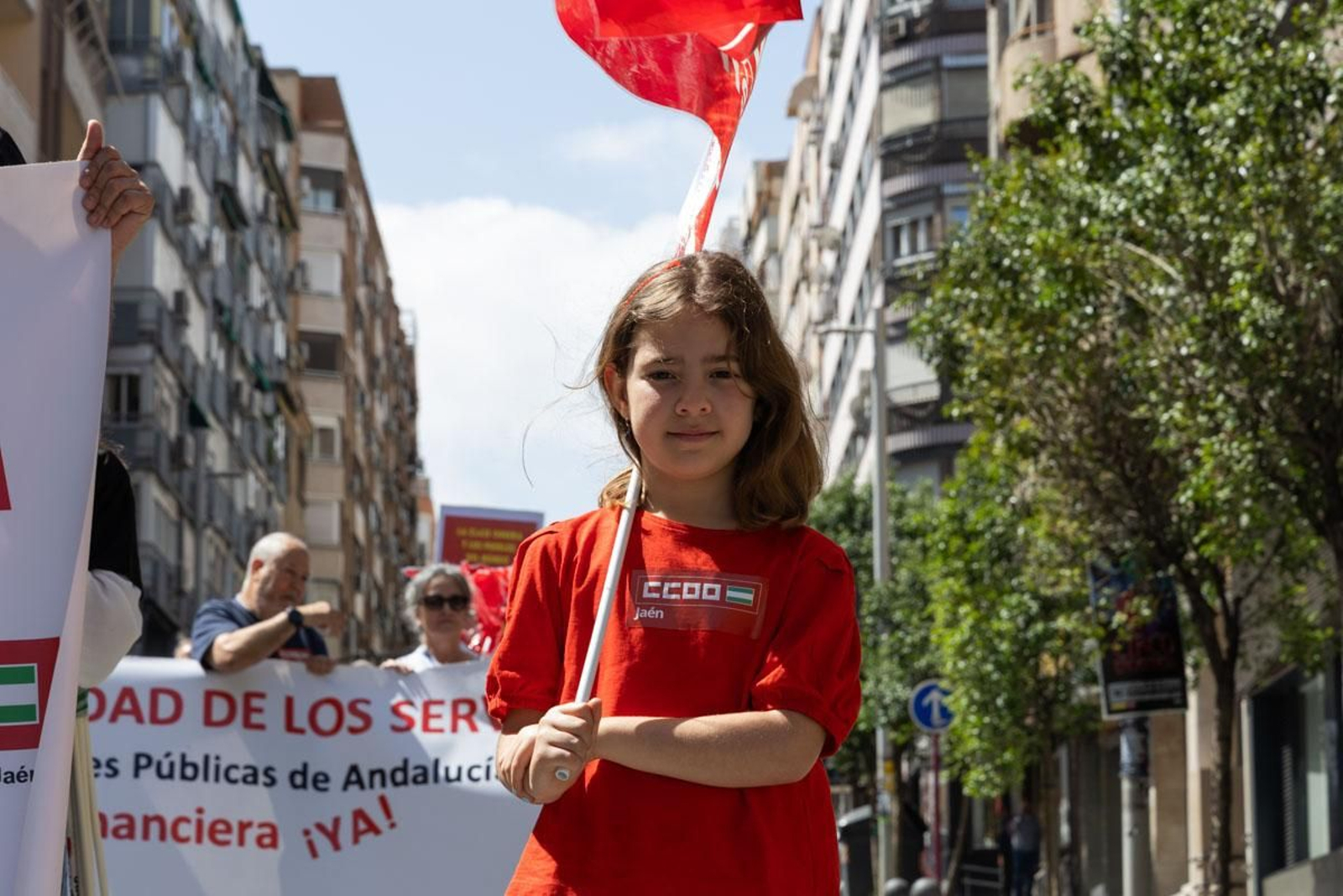 Manifestación convocada por el 1º de Mayo