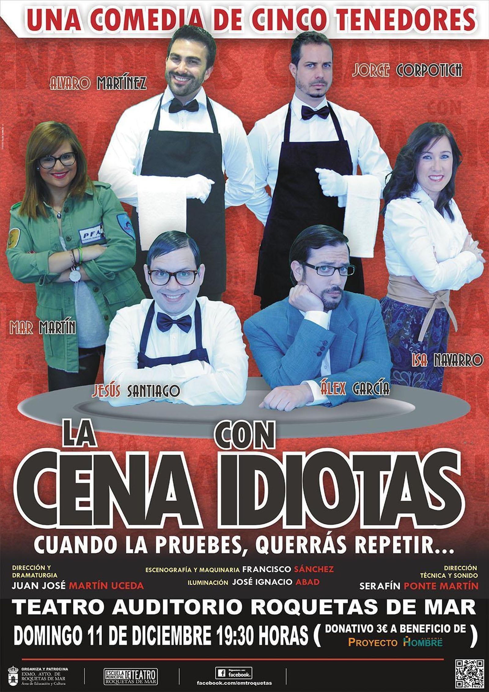 Cartel de la obra que se representa hoy en el Teatro Auditorio.