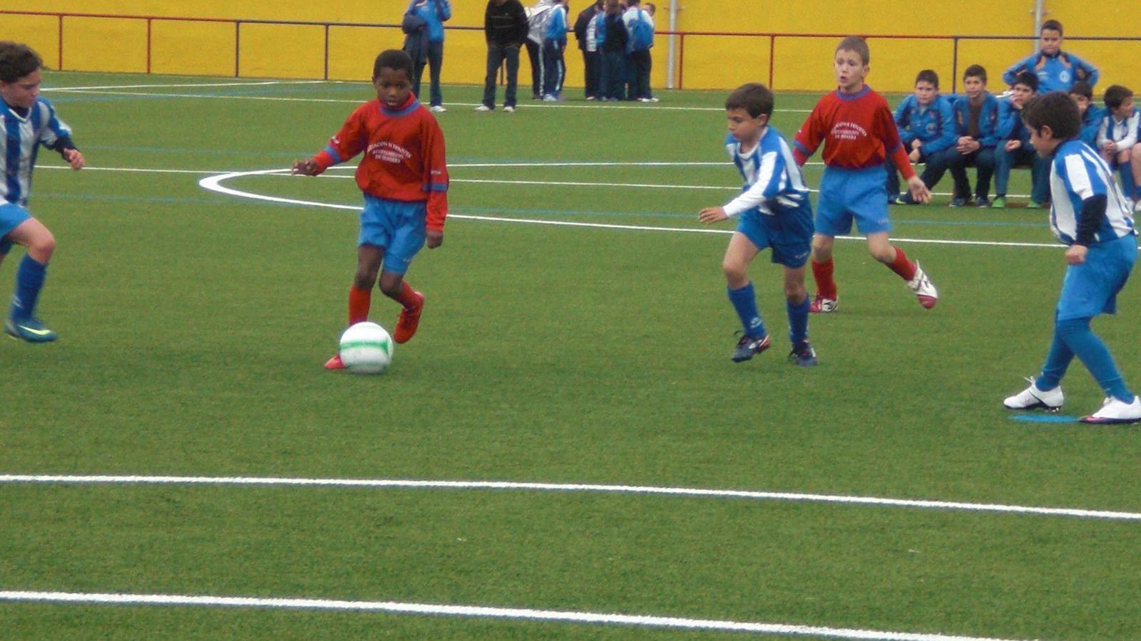 Ansu cuando jugaba en las categorías inferiores del CDF Herrera.