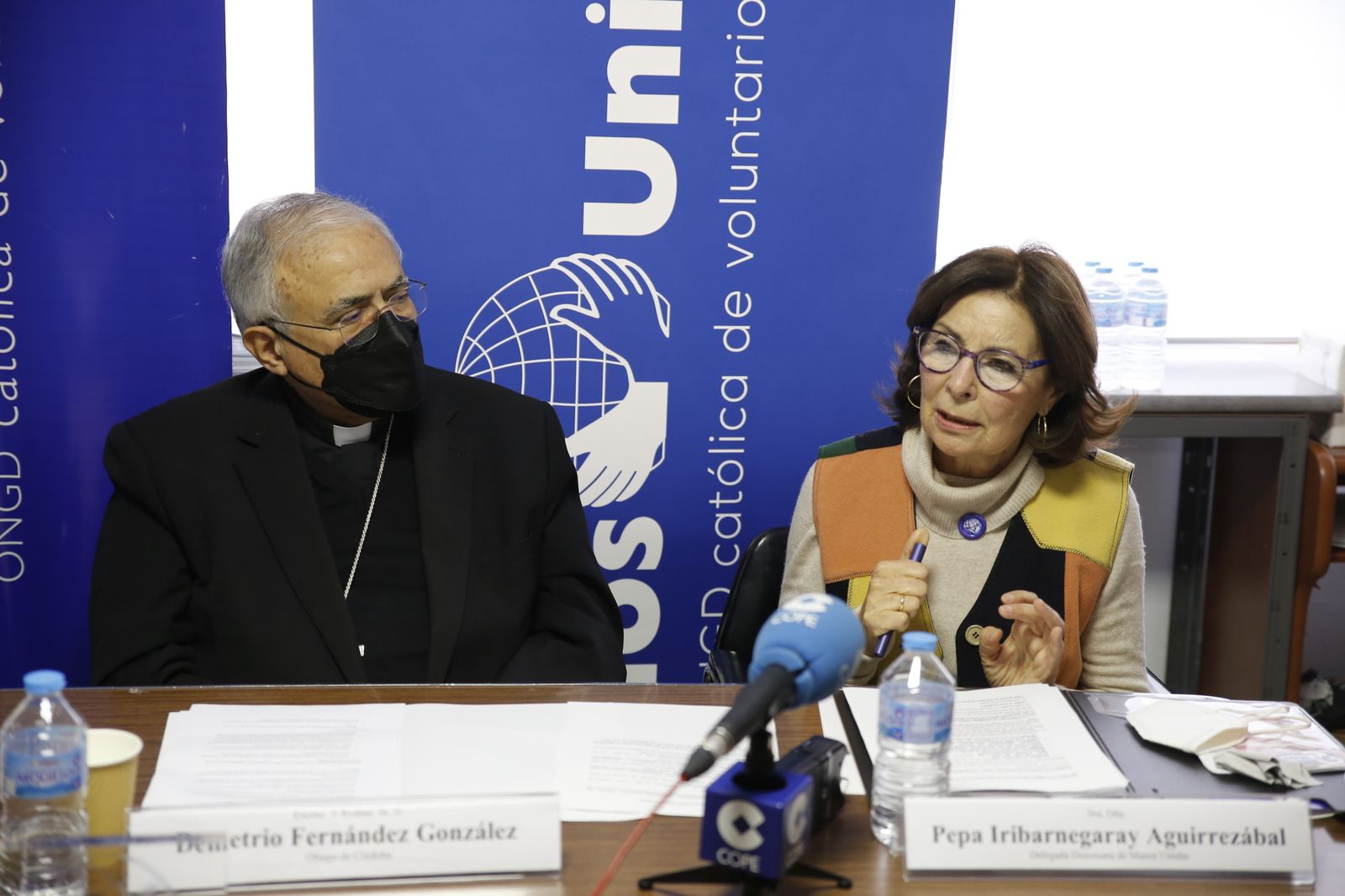 Un momento de la presentación de la campaña de Manos Unidas.