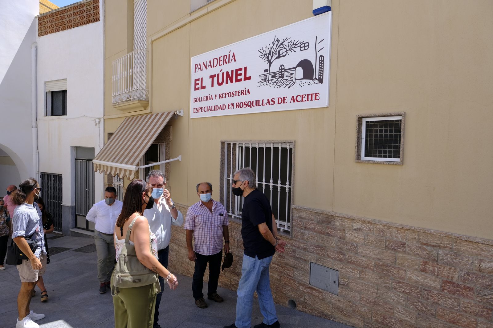 Juan Espadas, candidato a las primarias del PSOE, en Alhama y Bentarique. Almería