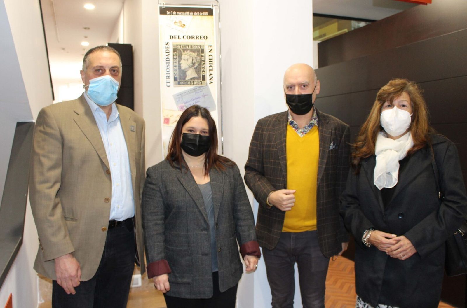 Momento de la inauguración de la muestra en el Museo de Chiclana.