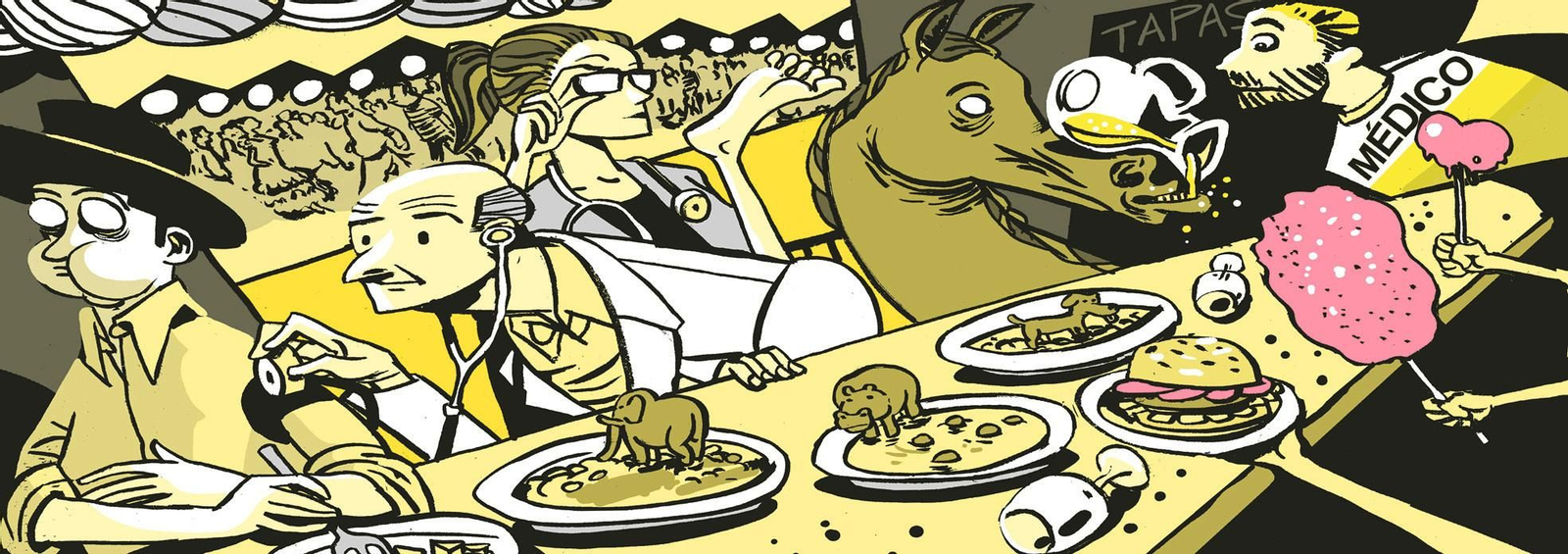 La multitud pasea por el real.