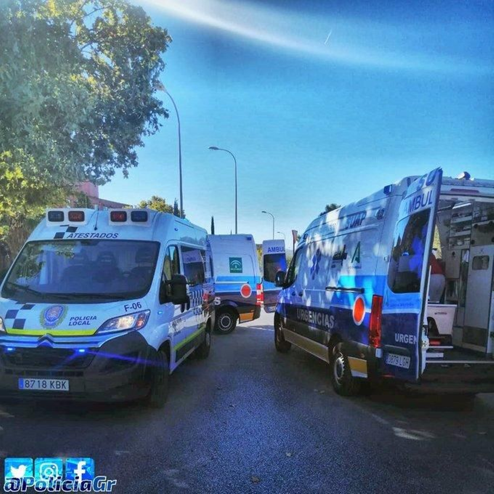 Zona donde se dio el accidente y a donde se trasladaron los equipos de emergencias.