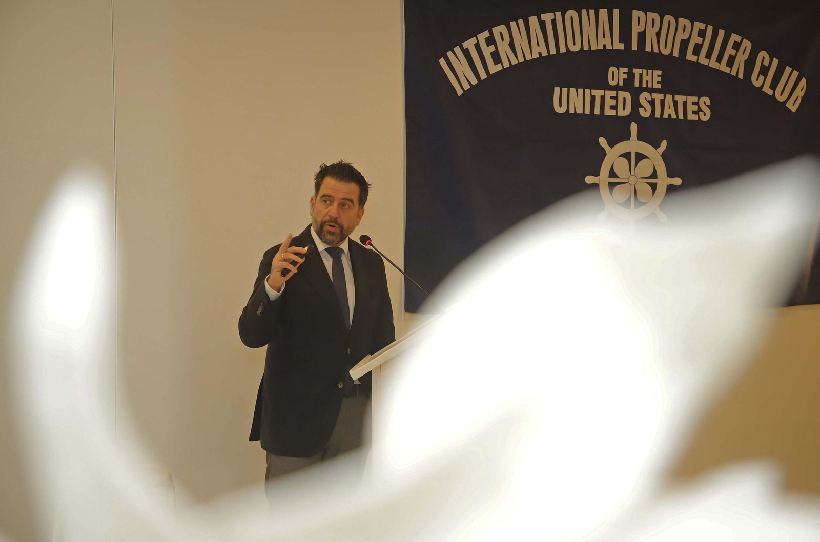 Fotos del almuerzo del Propeller Club de Algeciras con Francisco González Pérez, Delegado Especial del Estado en el Consorcio de la Zona Franca de Cádiz