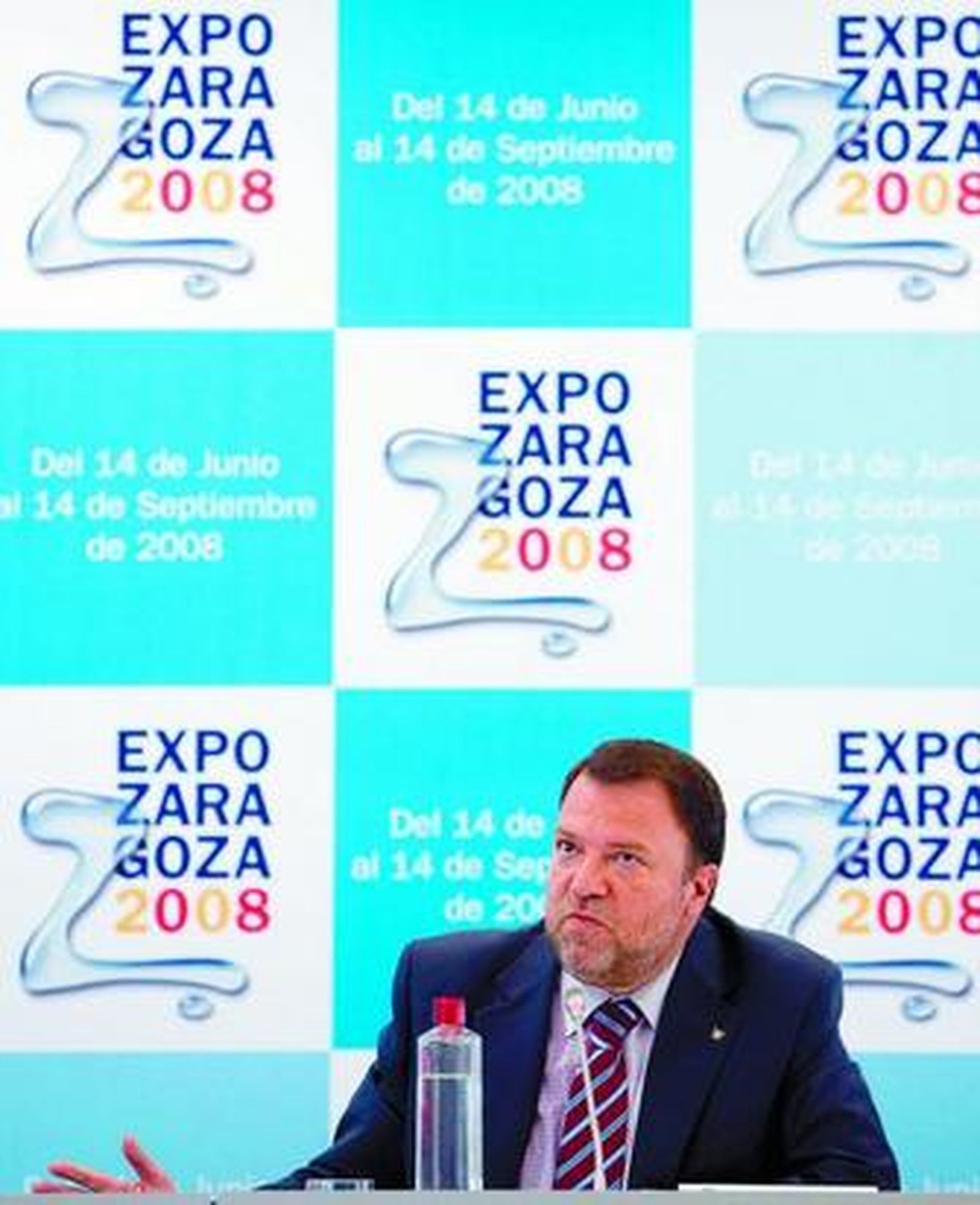 Alfredo Sánchez Monteseirín, el pasado día 30, en la Expo de Zaragoza.
