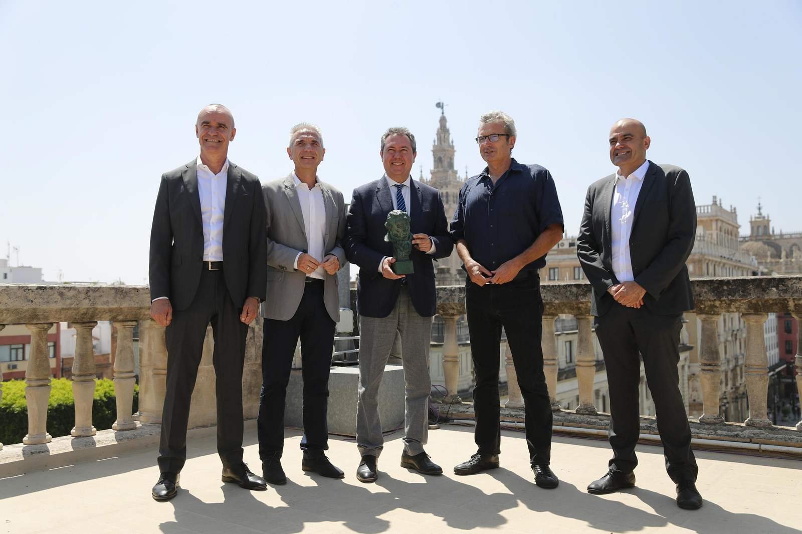 Un momento de la presentación del acto en el Ayuntamiento de Sevilla.