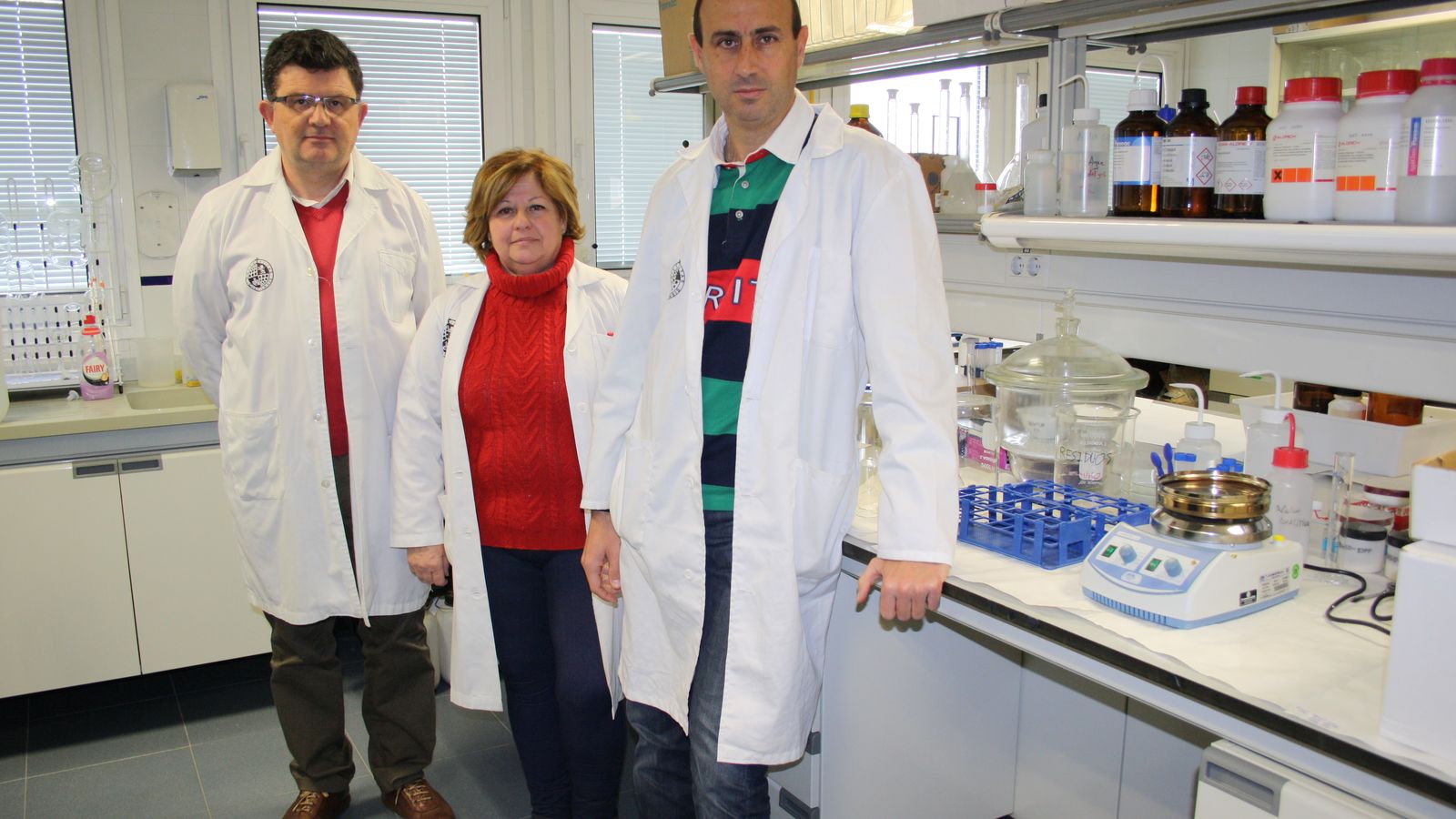 De izquierda a derecha, José Manuel Castro, Luisa Quijano y Ginés A. de Gea.