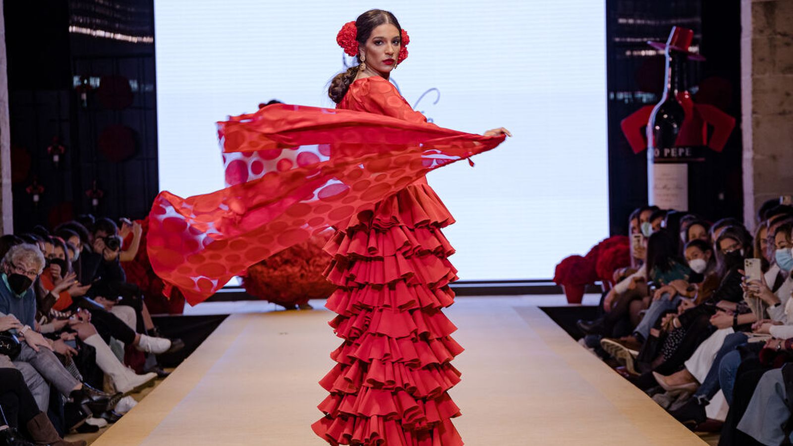 Gema Valero se alzó ganadora del concurso Volantes de Cádiz 2022