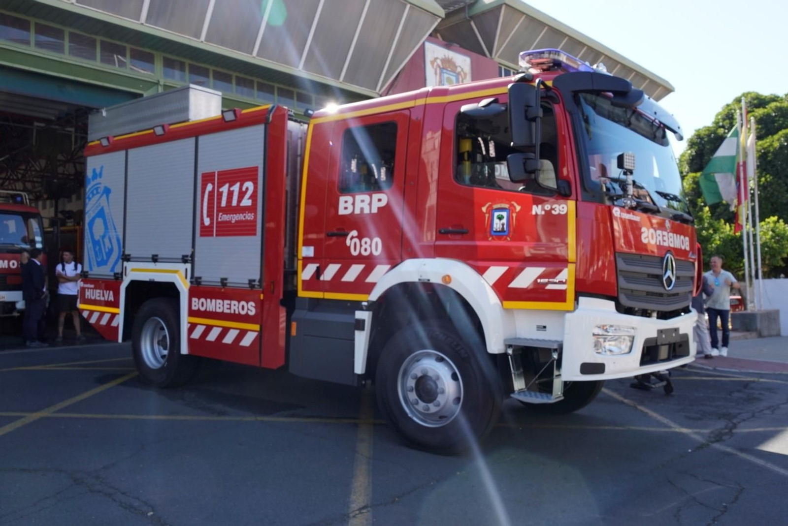 Camión de bomberos de Huelva.