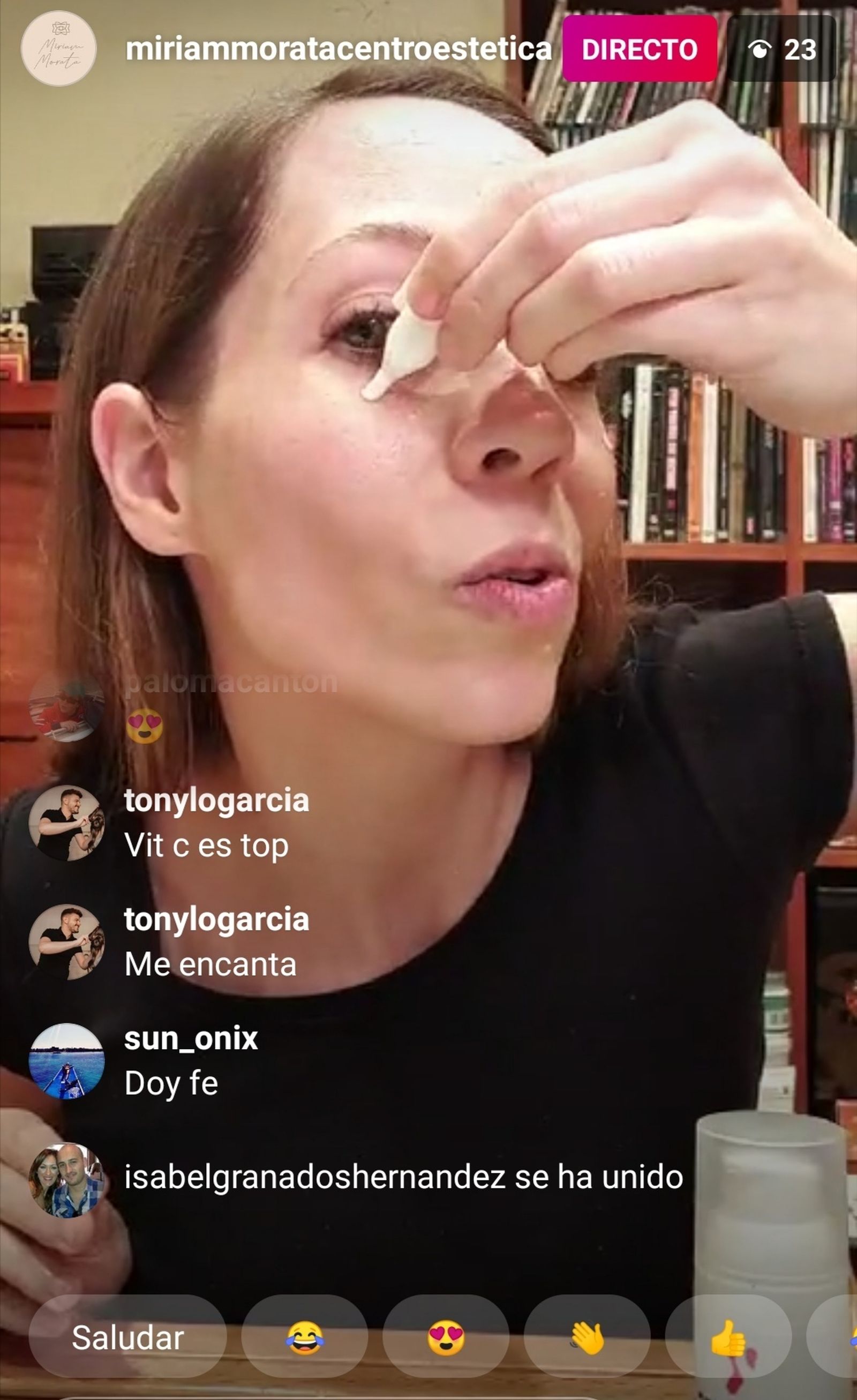 Morata en uno de sus directos.