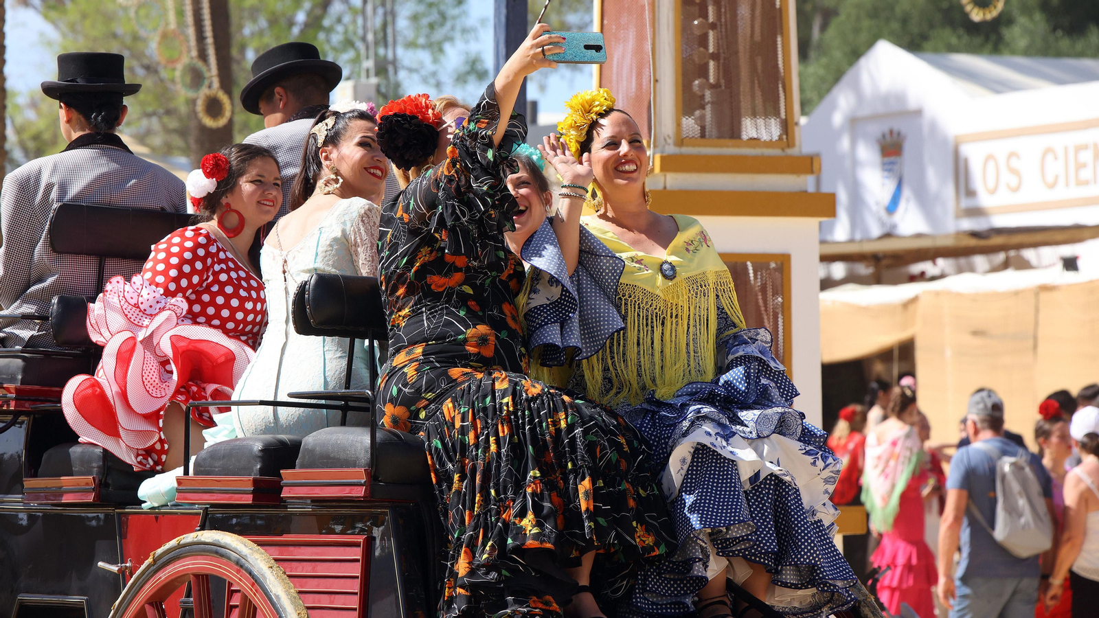 Imágenes del ambiente el miércoles en la Feria de Jerez 2024