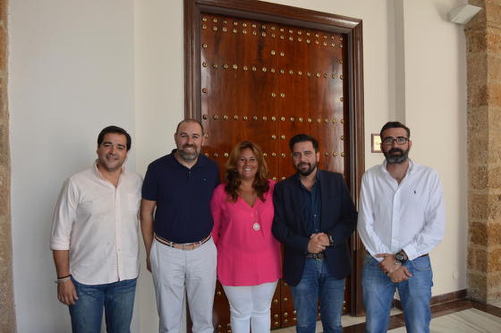 Salvador Puerto, Jesús Solís, Elena Amaya, Fran González  y Javier Pizarro.

Foto: Ignacio Casas de Ciria