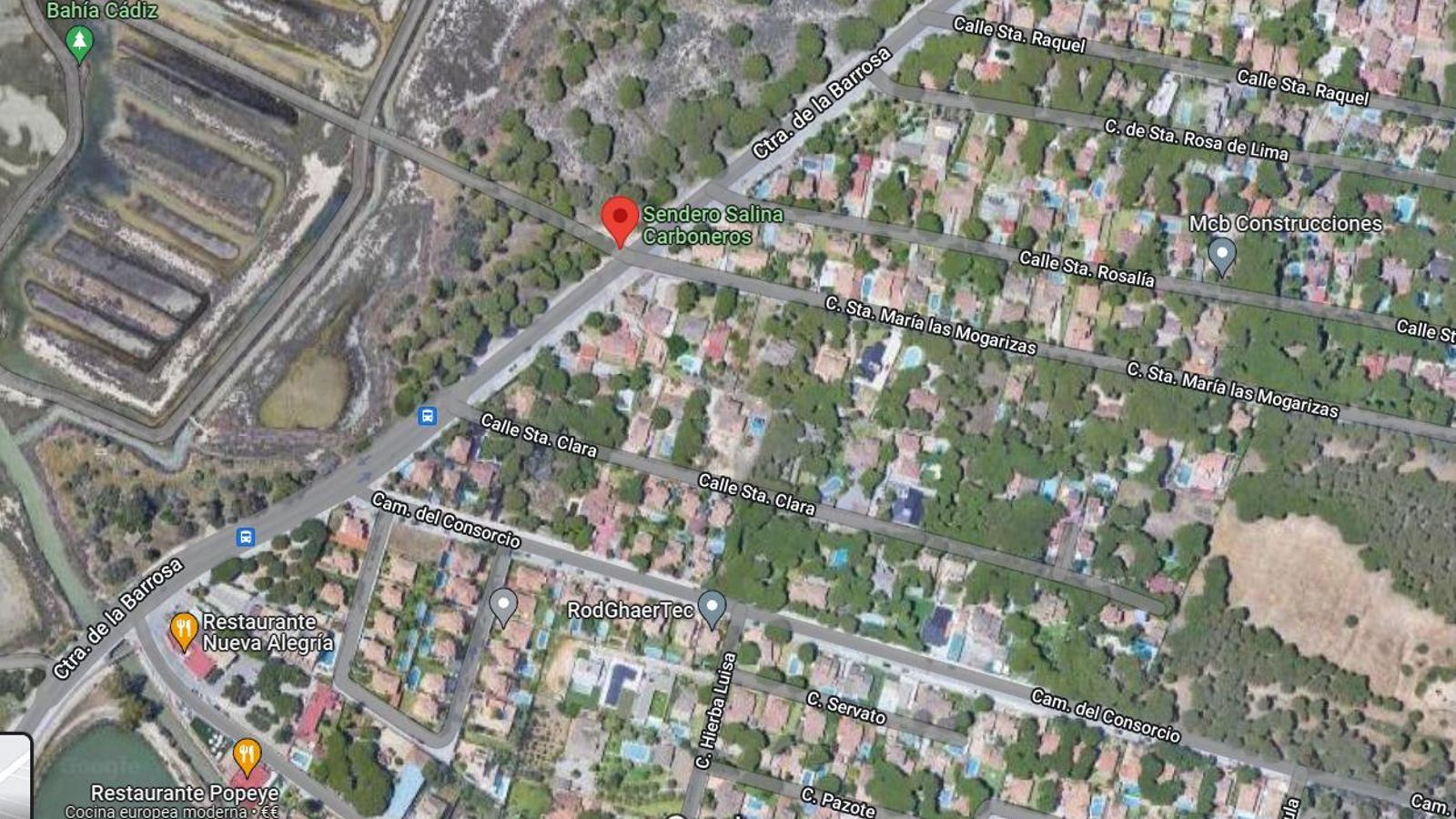 Punto exacto para comenzar el sendero