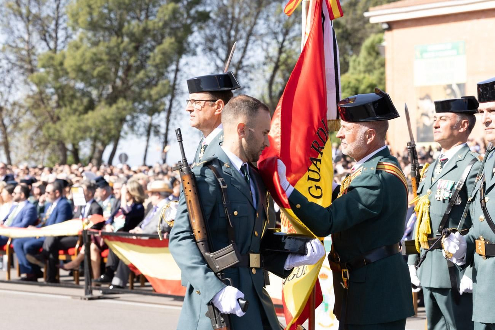 Acto de jura de bandera de la 130ª promoción de guardias civiles de la Academia de Baeza