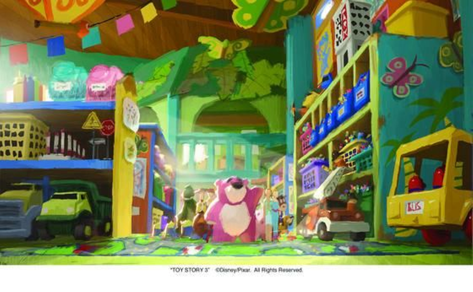 Unos de los dibujo previos a la realización de la película e Lee Unkrich.