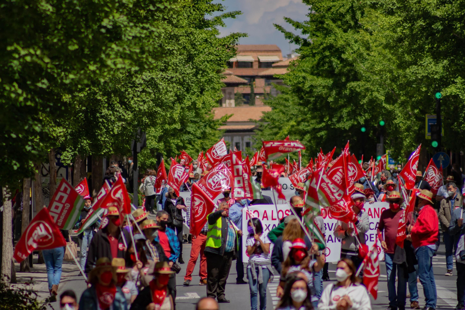 Fotos: Manifestación del 1º de Mayo en Granada
