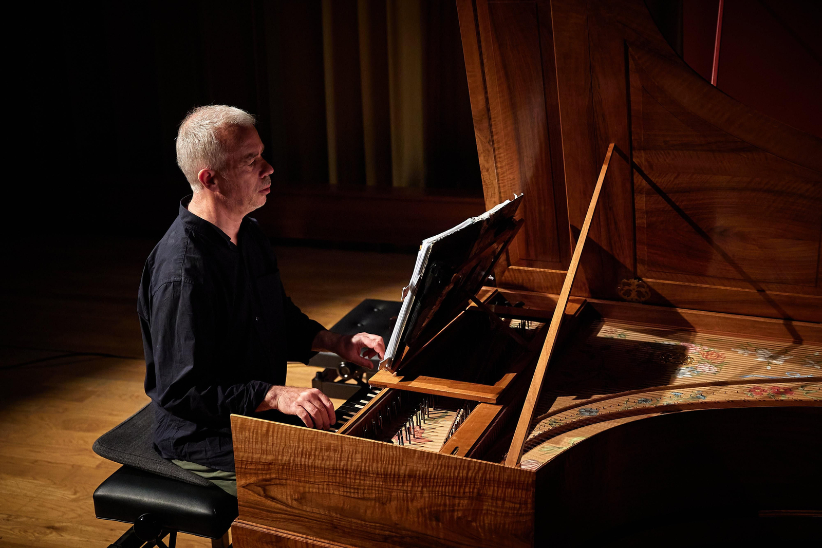 Pierre Hantaï durante el concierto en el Auditorio Manuel de Falla.