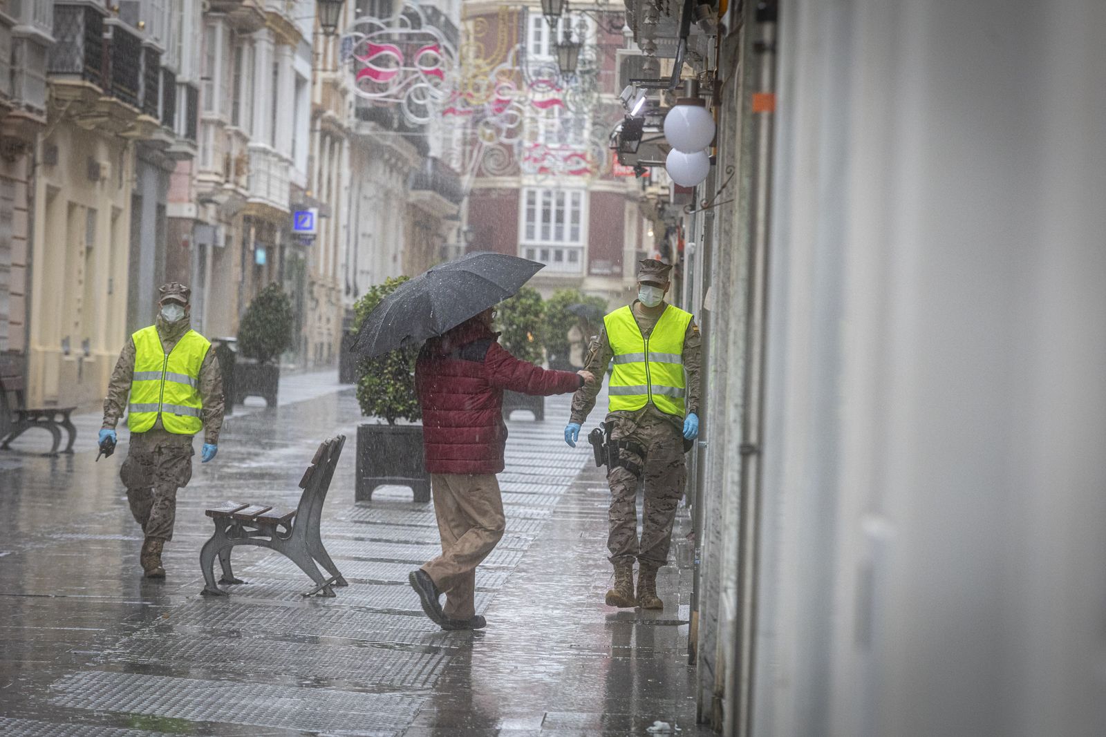 Presencia de ila Infanteria de Marina en Cádiz