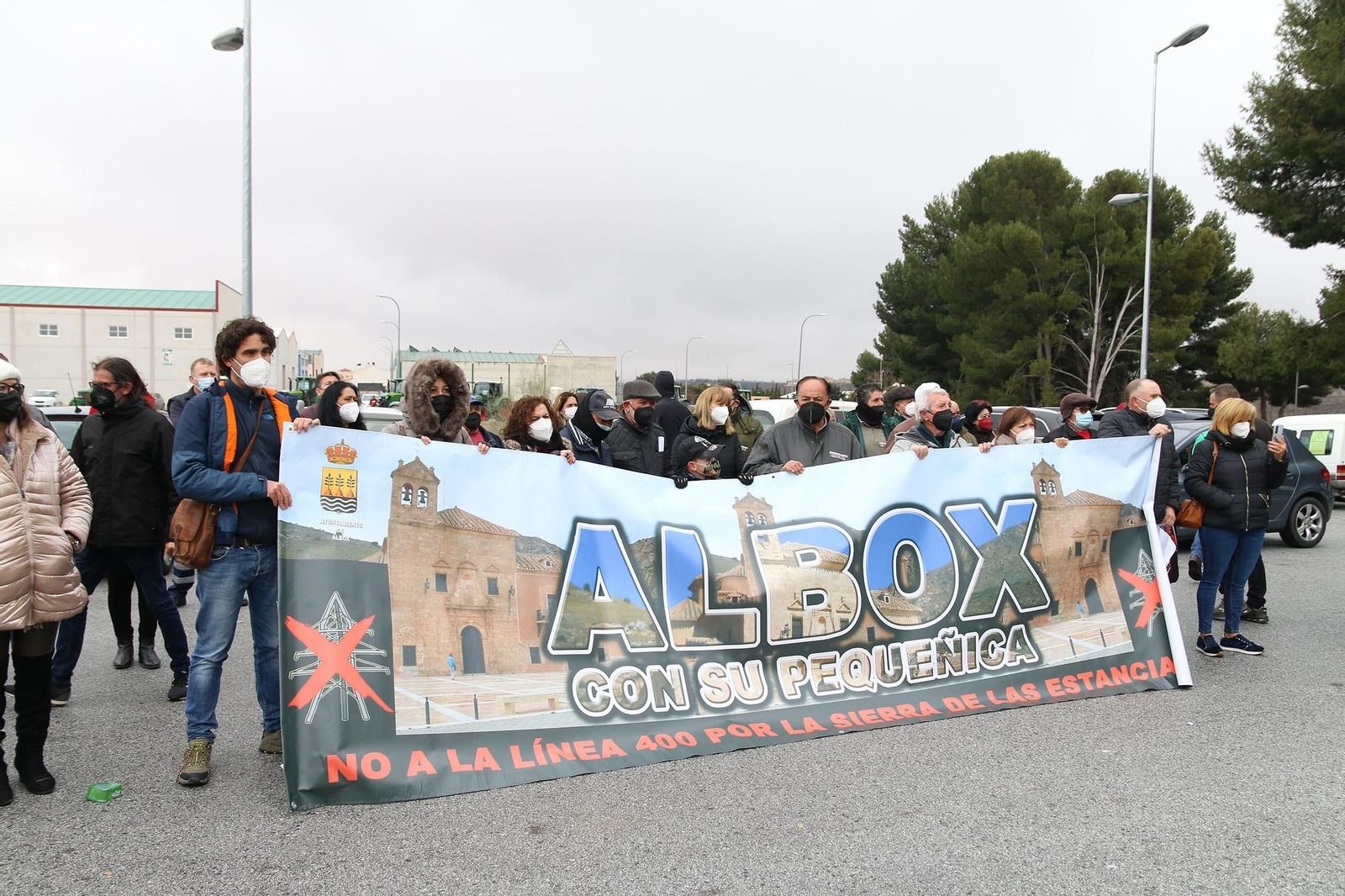 Fotogalería de la tractorada del Almanzora contra línea de 400 Kv que atraviesa las Estancias