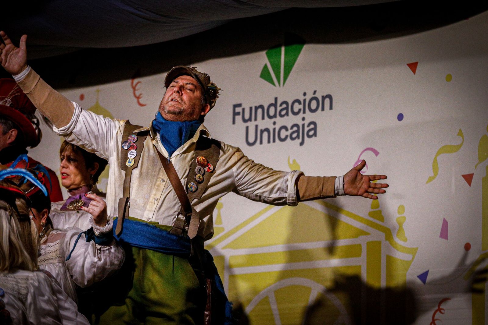 Una actuación en el Concurso de Coplas de la Fundación Unicaja, que entrega esta noche sus premios.