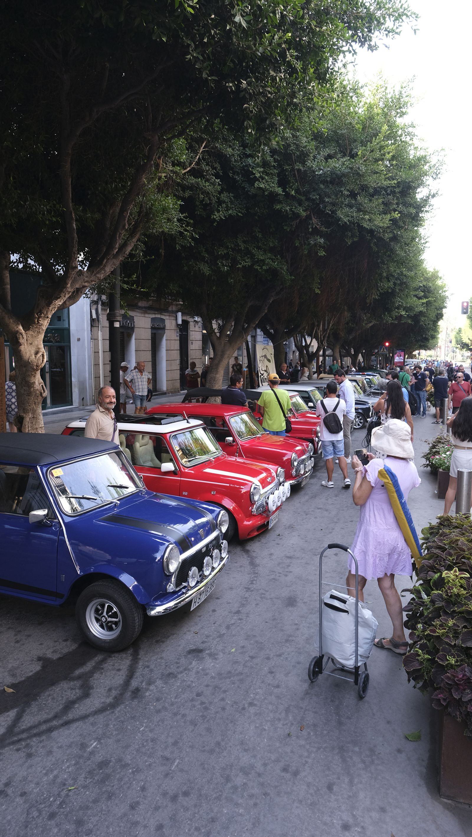 Imágenes de la exposición de Amigos del Seat 600 y Mini Cooper, en la Feria de Almería