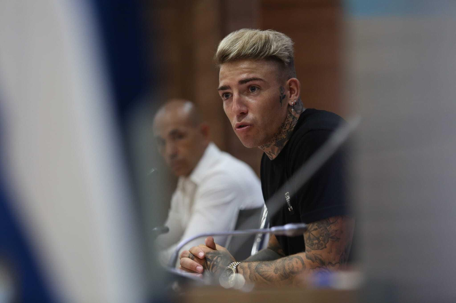 Fotos: La presentación de Brandon Thomas con el Málaga CF