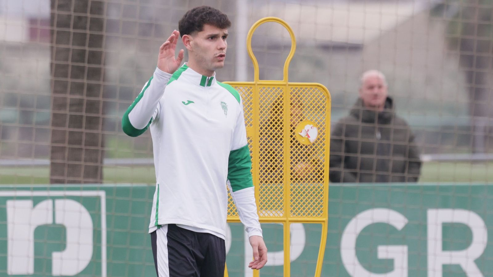 Trilli, en un entrenamiento del Córdoba CF en la Ciudad Deportiva.
