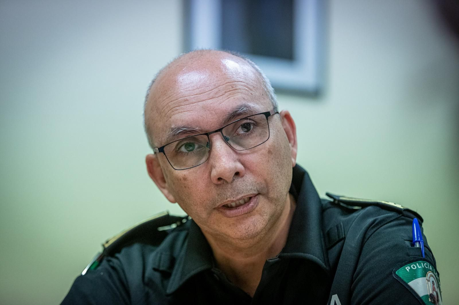 El nuevo intendente de la Policía Local, durante la entrevista concedida a Diario de Cádiz. El nuevo intendente de la Policía Local, durante la entrevista concedida a Diario de Cádiz.