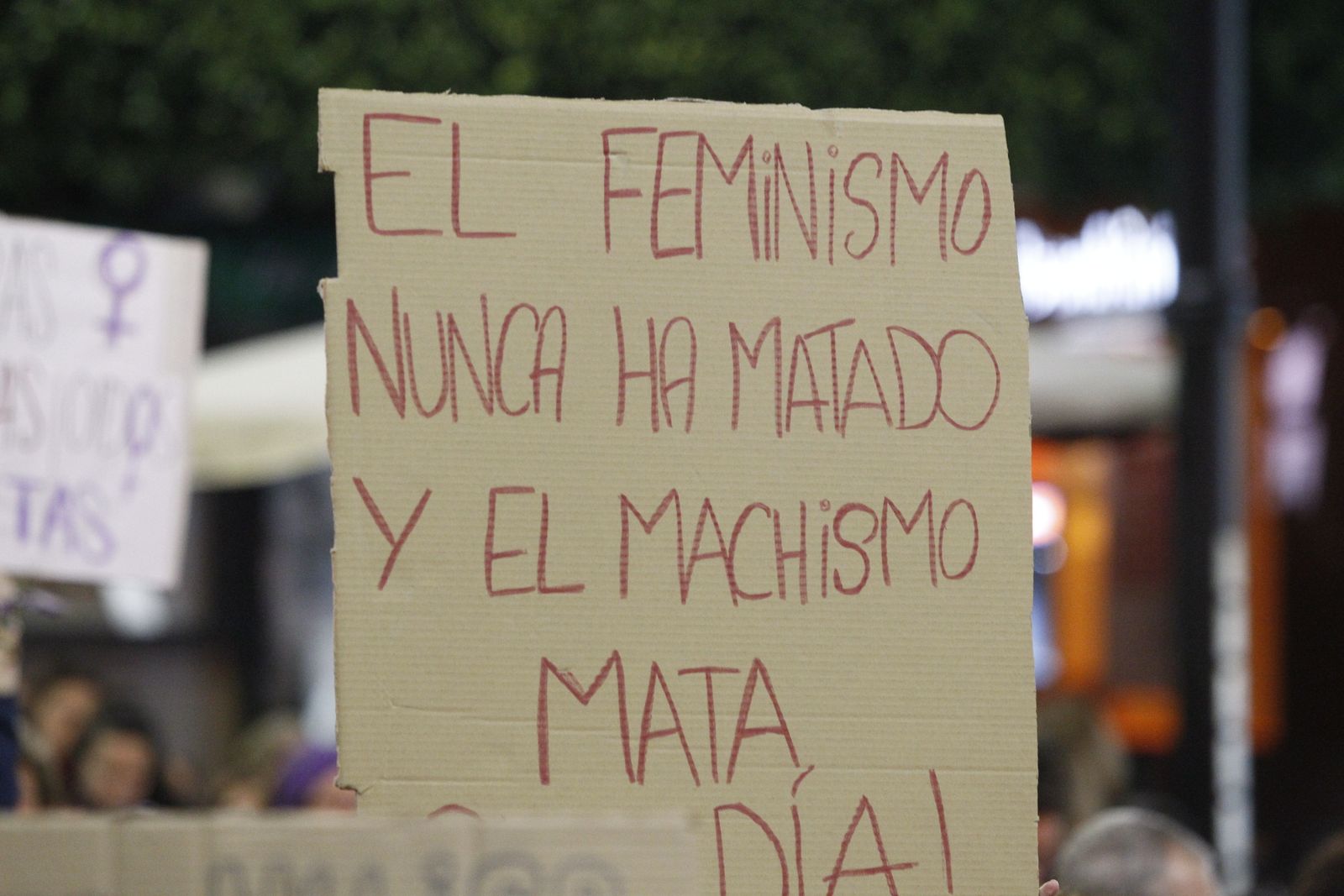 Fotogalería manifestación Día Internacional de la Mujer en Almería