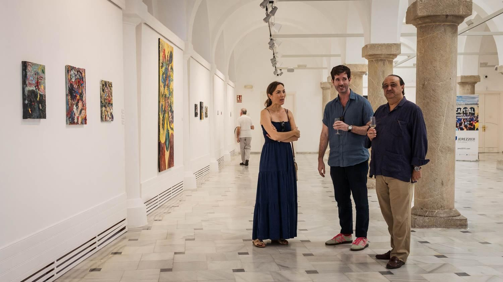 Imágenes de la inauguración de la exposición de José Luis Valverde en Pescadería Vieja