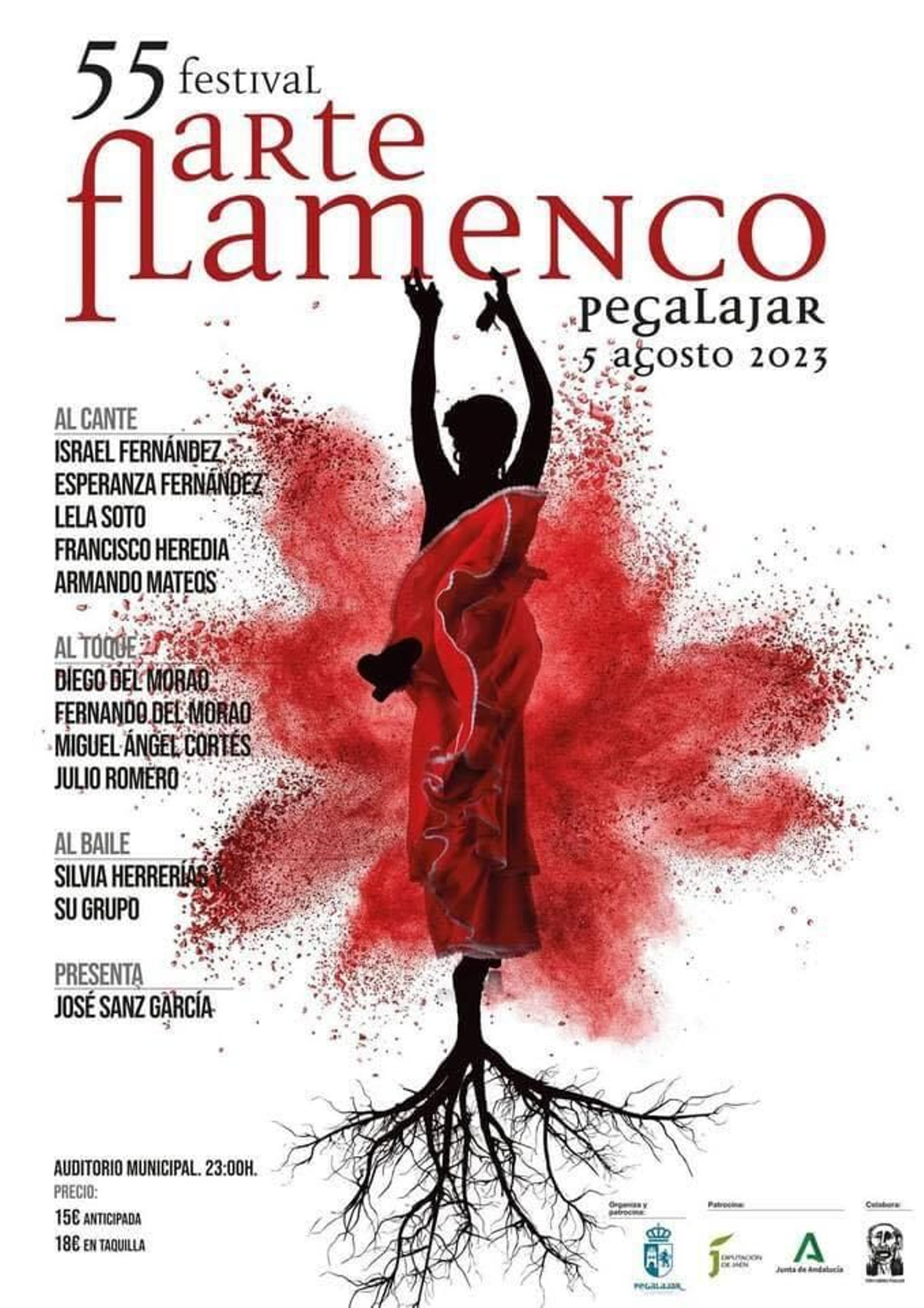 Cartel del 55 Festival de Arte Flamenco de Pegalajar.