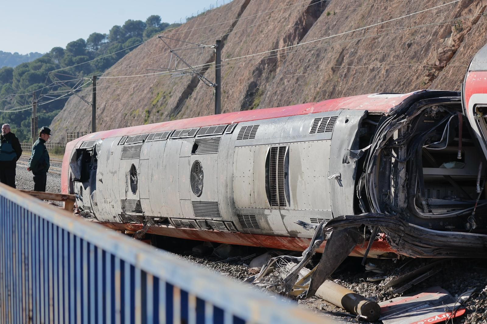 Las imágenes de la zona cero del accidente ferroviario en Adamuz
