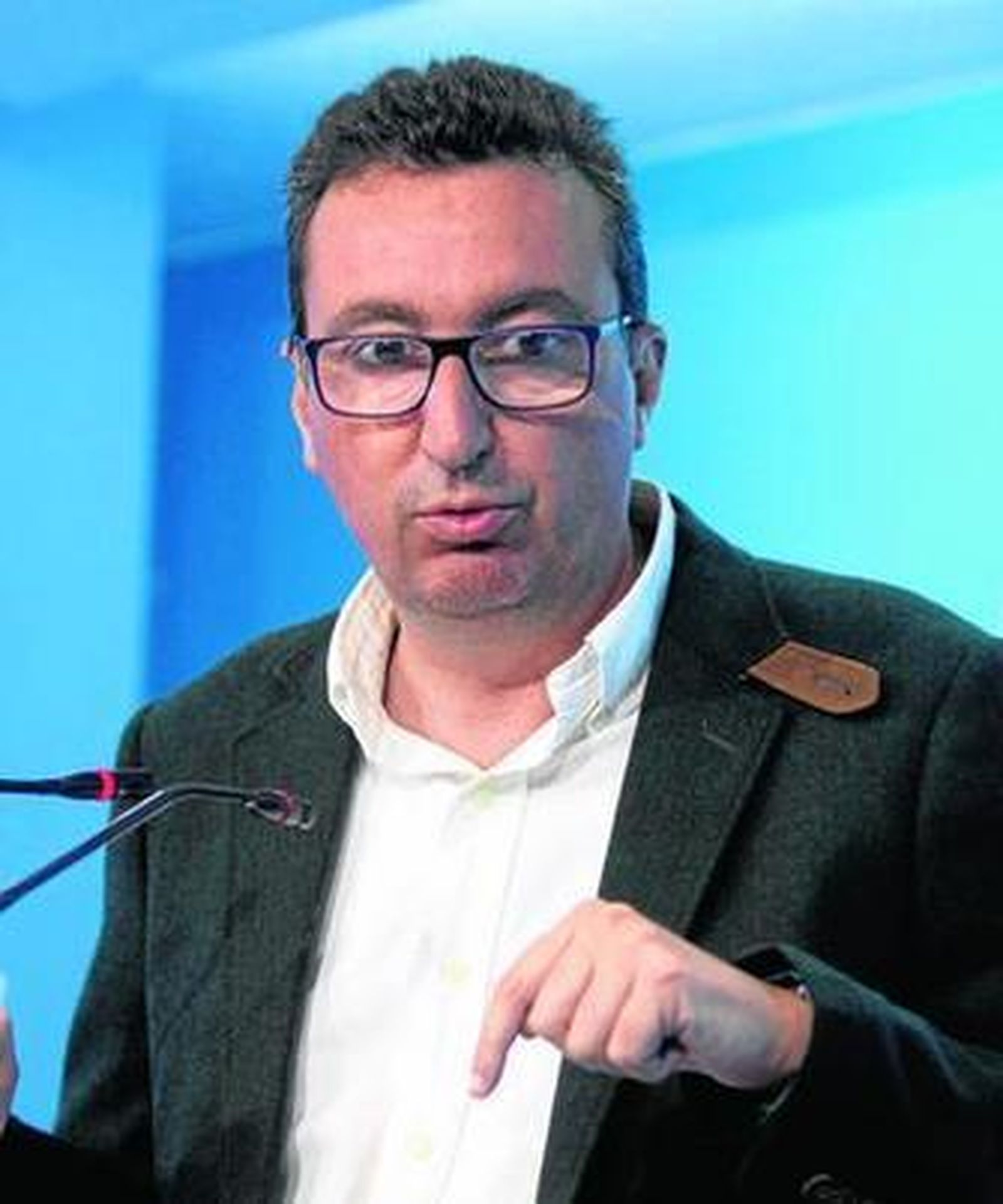 El presidente del PP de Huelva, Manuel Andrés González, ayer.