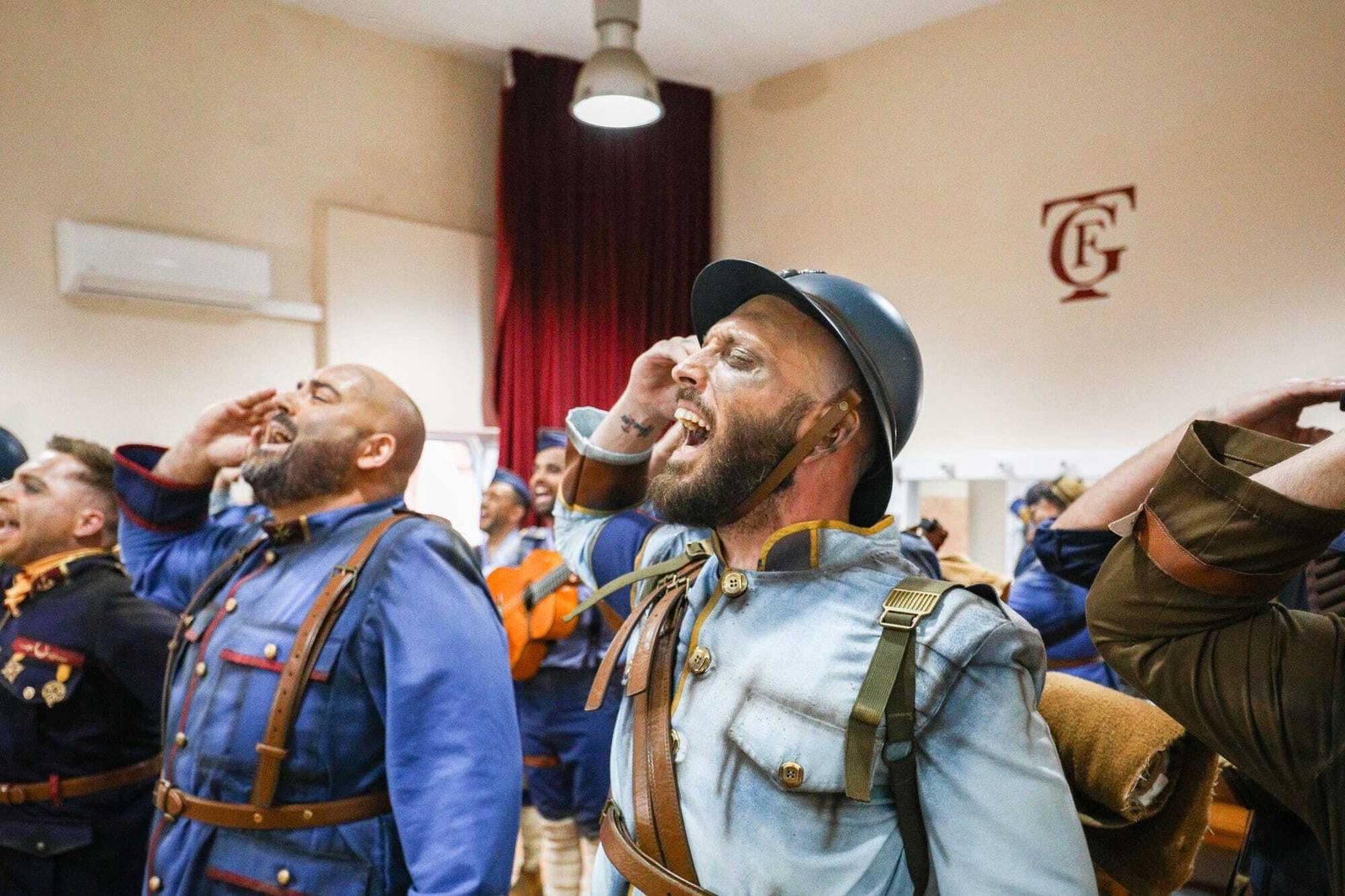 El ambiente en los camerinos del teatro