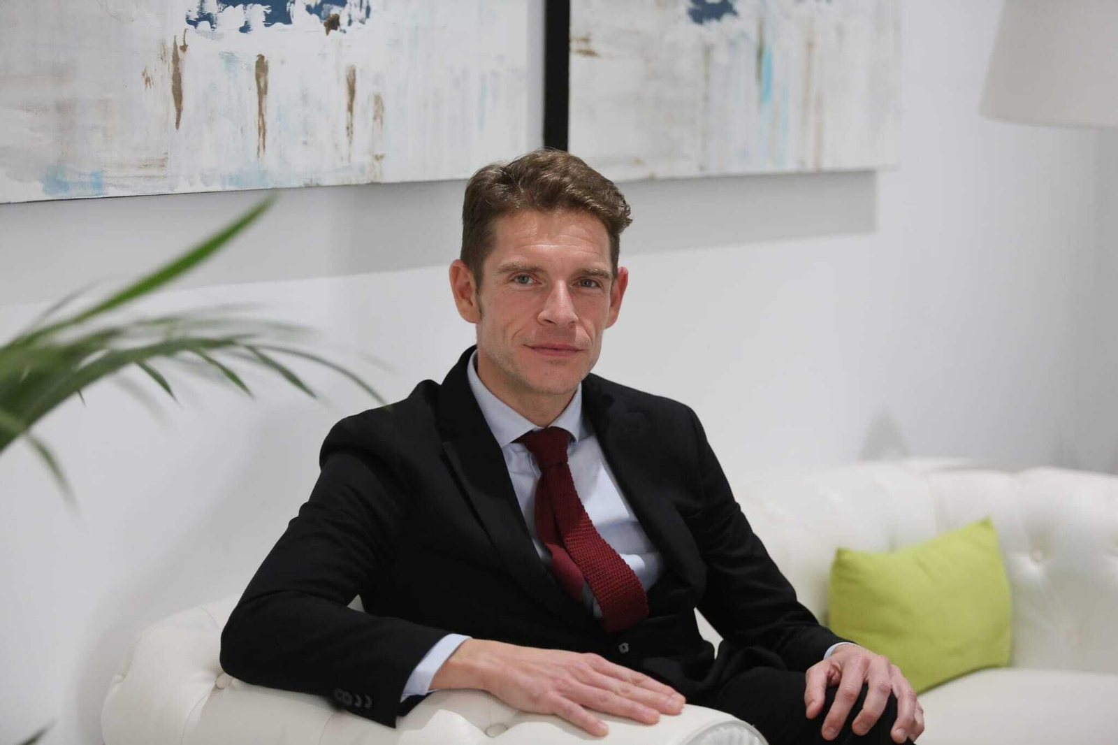 Fernando Pacheco momentos antes de la entrevista con este diario