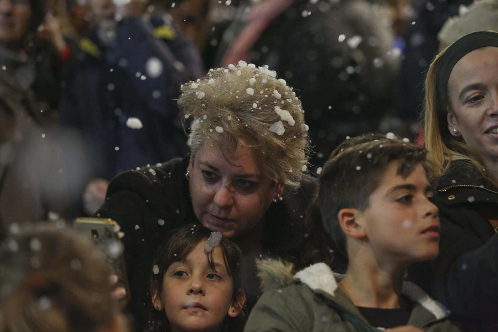 Fotos de la nieve en la Navidad de Málaga