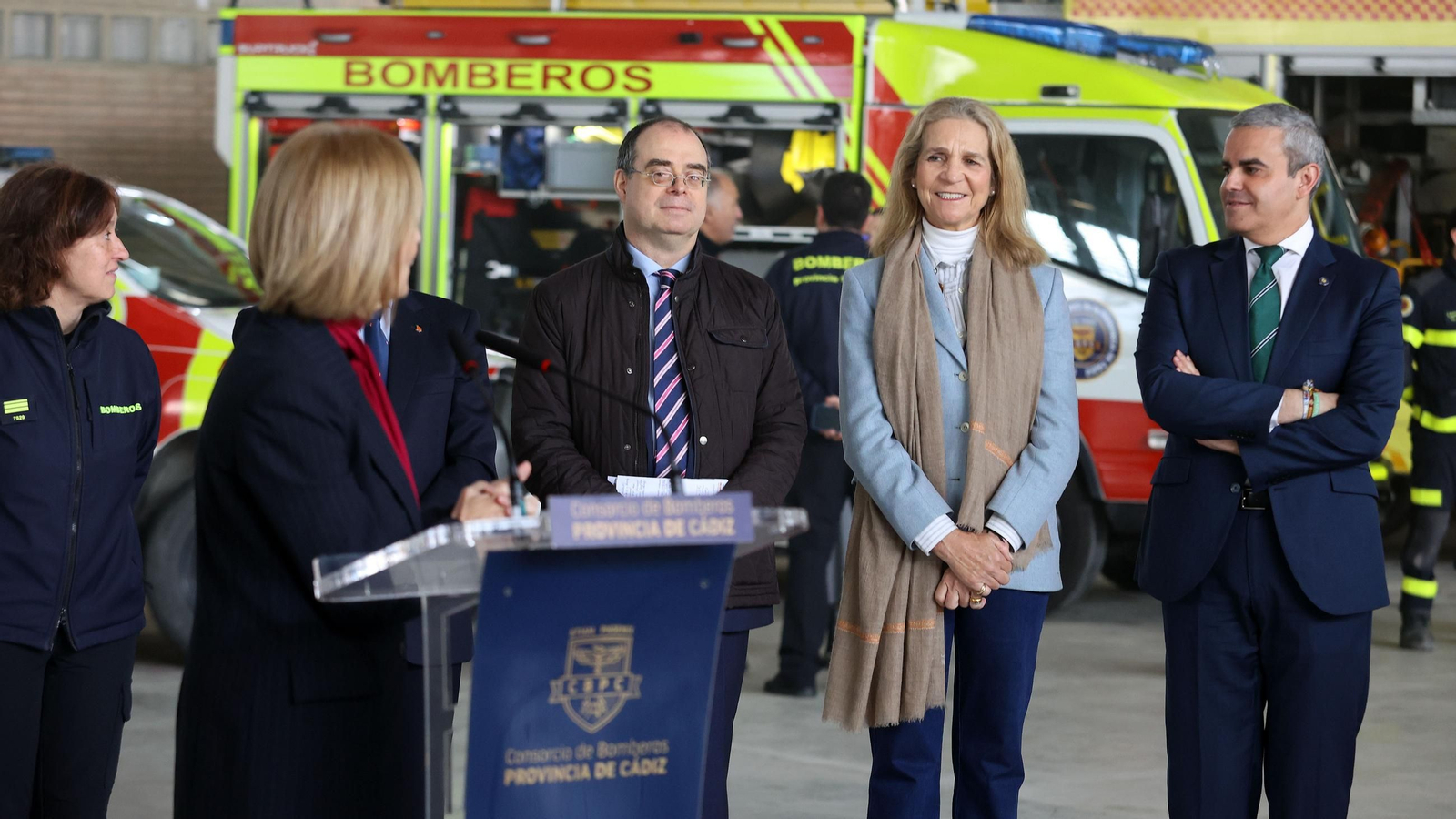 La Infanta Elena y la Alcaldesa de Jerez en la Inauguración de la XX Semana de la Prevención de Incendios Mapfre 2025 en Jerez
