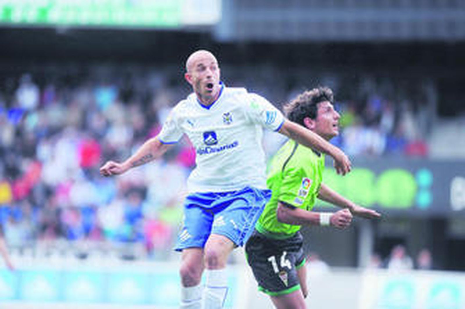 Óscar Pérez, cuando jugaba en el Tenerife.