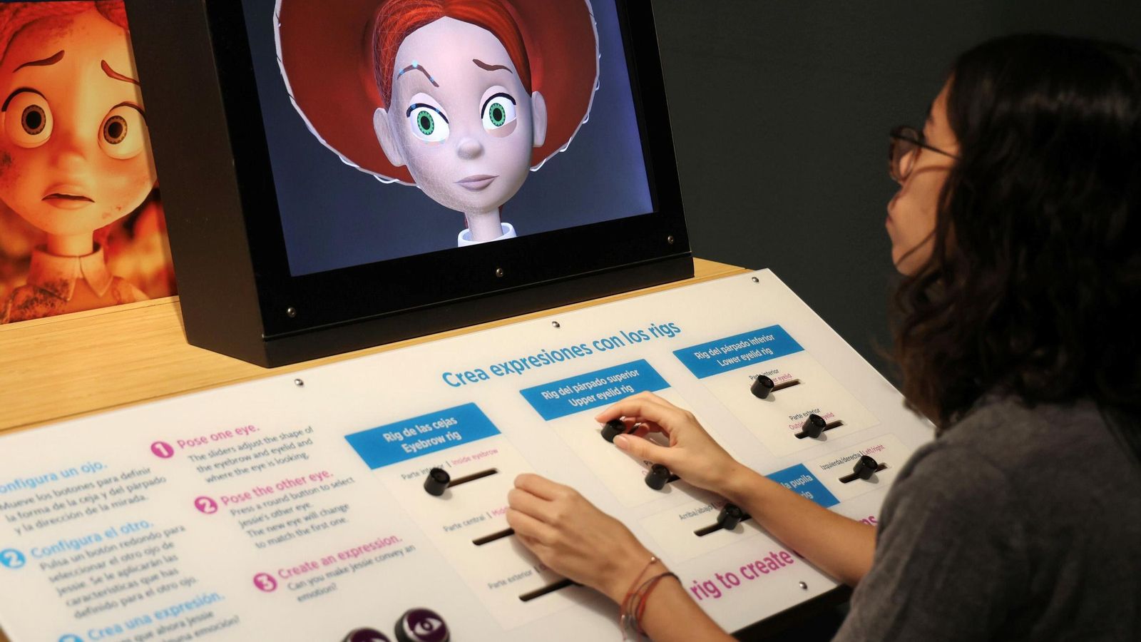 Los visitantes aprenderán cómo crear expresiones a los personajes.