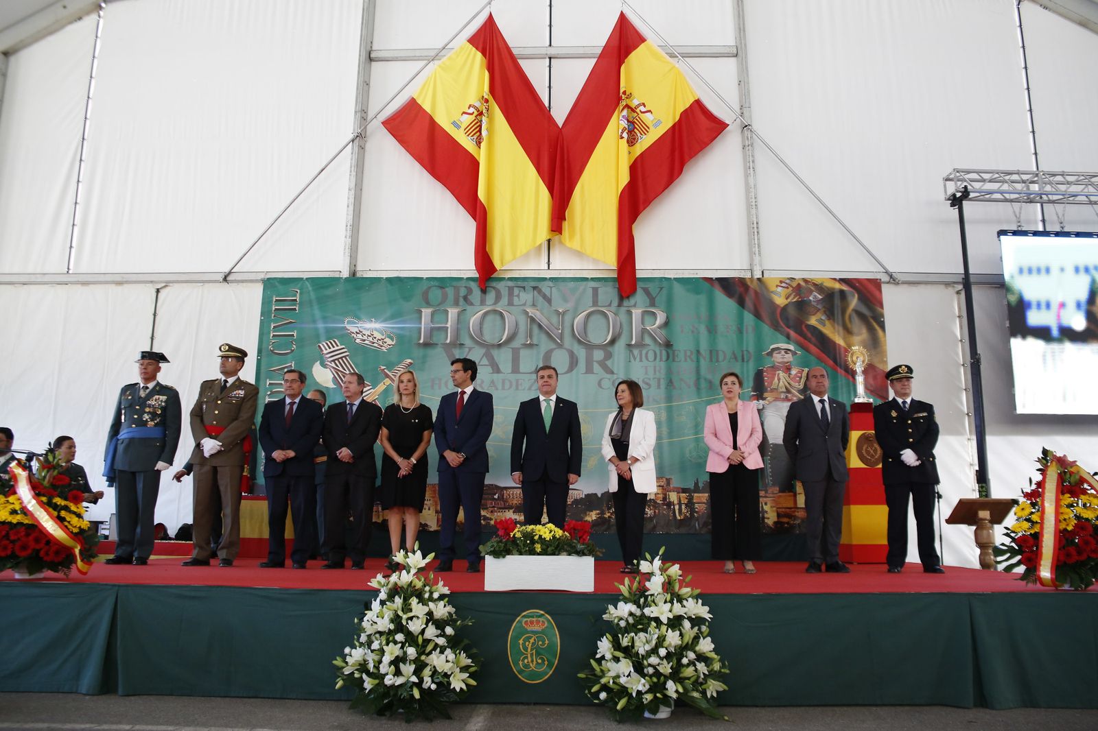 Imágenes del acto de celebración de la patrona de la Guardia Civil